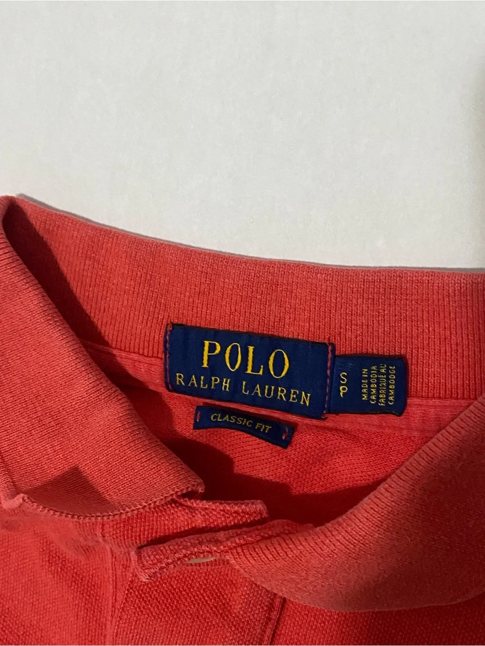 Polo by Ralph Lauren Red Men's Classic Mesh Polo Shirt Size S Classic Fit